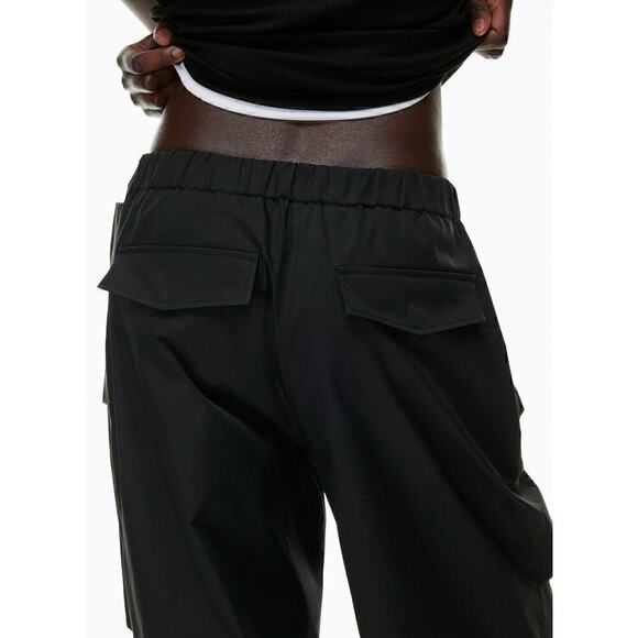 NWT Group Babaton Aritzia Emerson Pants Women's Parachute Black 6 - Picture 5 of 11